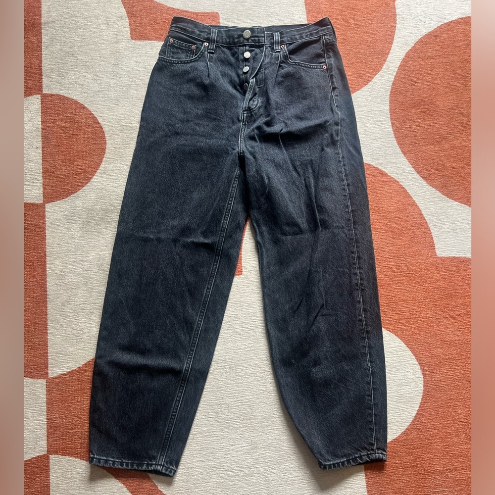 Aritzia denim forum black jeans size 26l